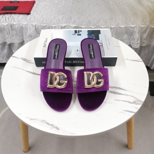 Dolce &amp; Gabbana D&amp;G Slippers For Women #1213149 $115.00 USD, Wholesale Replica Dolce &amp; Gabbana D&amp;G Slippers