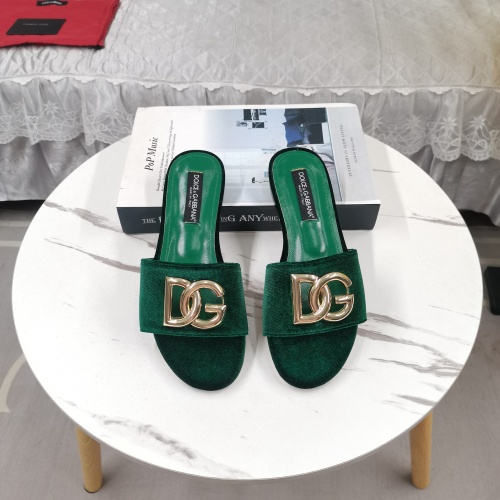 Dolce &amp; Gabbana D&amp;G Slippers For Women #1213150 $115.00 USD, Wholesale Replica Dolce &amp; Gabbana D&amp;G Slippers