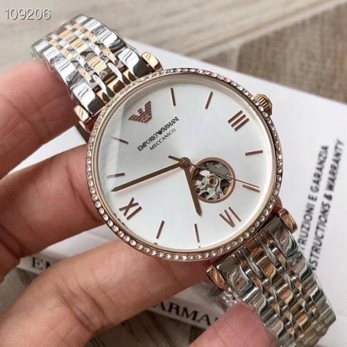 Armani AAA Quality Watches In Rose Gold For Women #1213173 $225.00 USD, Wholesale Replica Armani AAA Quality Watches