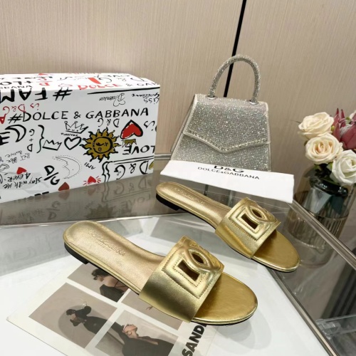 Replica Dolce & Gabbana D&G Slippers For Women #1213196 $80.00 USD for Wholesale