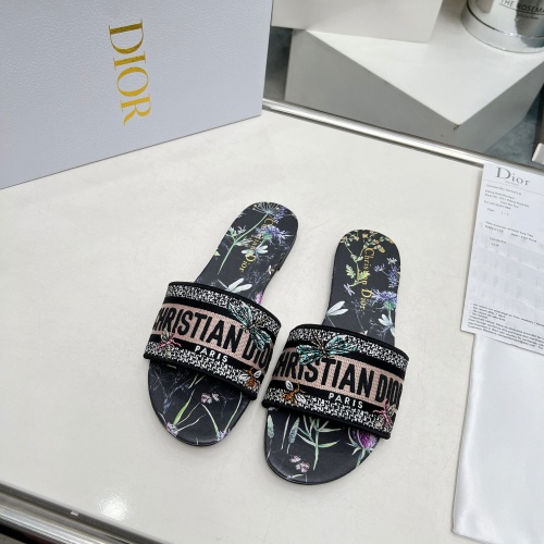 Replica Christian Dior Slippers For Women #1213215 $76.00 USD for Wholesale