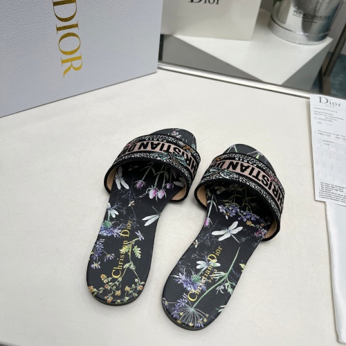 Replica Christian Dior Slippers For Women #1213215 $76.00 USD for Wholesale