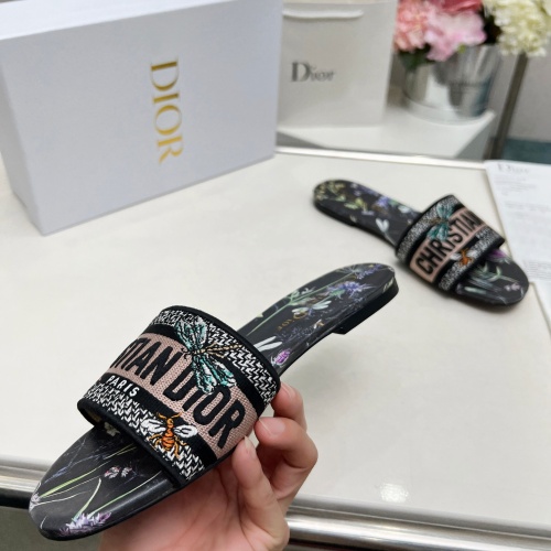 Replica Christian Dior Slippers For Women #1213215 $76.00 USD for Wholesale