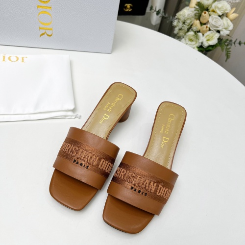 Replica Christian Dior Slippers For Women #1213235 $82.00 USD for Wholesale