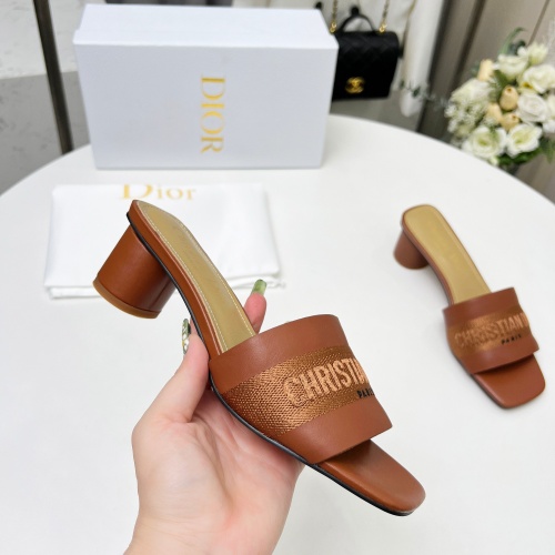 Replica Christian Dior Slippers For Women #1213236 $82.00 USD for Wholesale