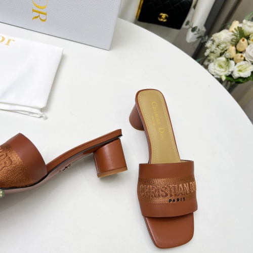 Replica Christian Dior Slippers For Women #1213236 $82.00 USD for Wholesale