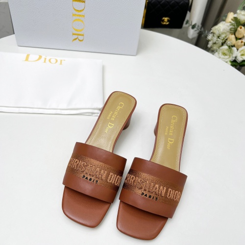 Replica Christian Dior Slippers For Women #1213236 $82.00 USD for Wholesale