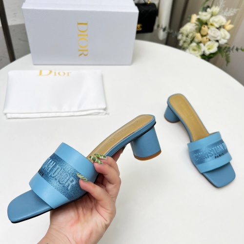 Replica Christian Dior Slippers For Women #1213244 $82.00 USD for Wholesale