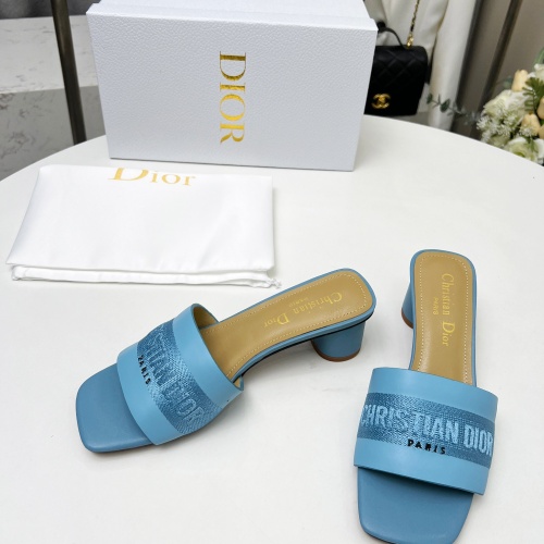 Replica Christian Dior Slippers For Women #1213244 $82.00 USD for Wholesale