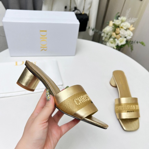 Replica Christian Dior Slippers For Women #1213248 $82.00 USD for Wholesale