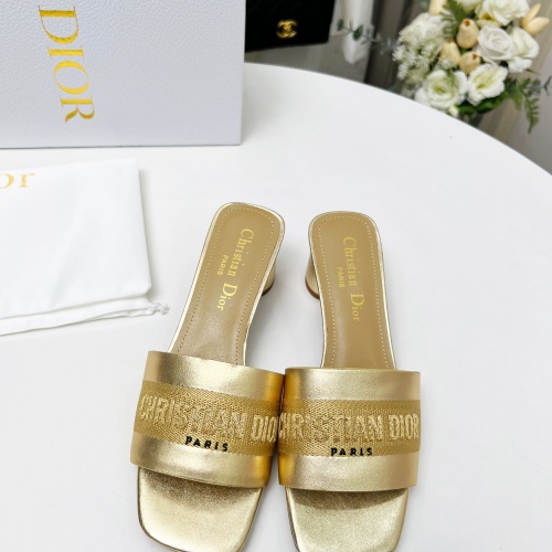 Replica Christian Dior Slippers For Women #1213248 $82.00 USD for Wholesale