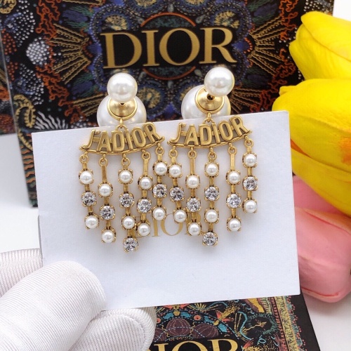 Replica Christian Dior Earrings For Women #1213253 $27.00 USD for Wholesale