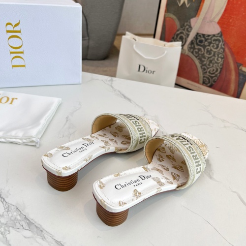 Replica Christian Dior Slippers For Women #1213260 $85.00 USD for Wholesale