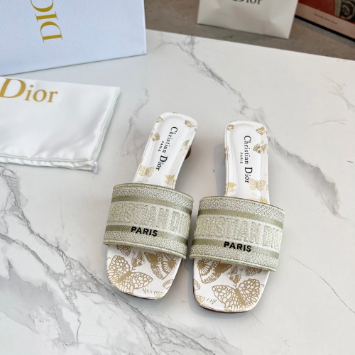 Replica Christian Dior Slippers For Women #1213260 $85.00 USD for Wholesale