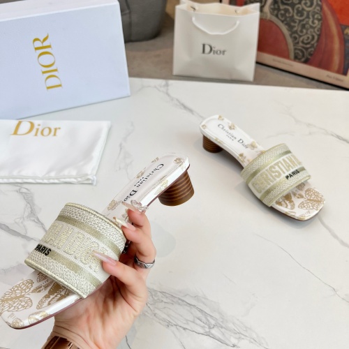 Replica Christian Dior Slippers For Women #1213260 $85.00 USD for Wholesale