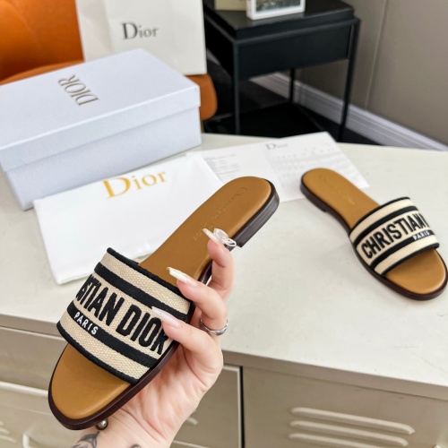 Replica Christian Dior Slippers For Women #1213266 $85.00 USD for Wholesale