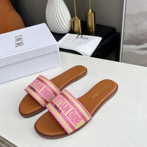 Replica Christian Dior Slippers For Women #1213319 $76.00 USD for Wholesale