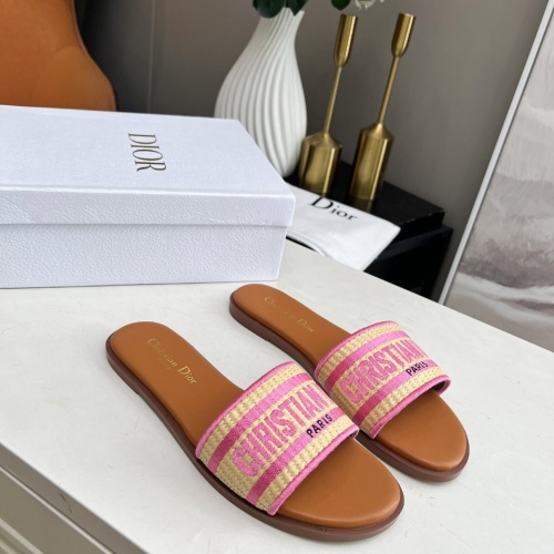 Replica Christian Dior Slippers For Women #1213319 $76.00 USD for Wholesale