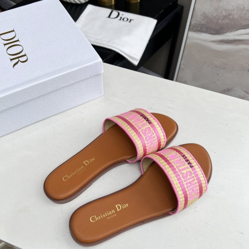 Replica Christian Dior Slippers For Women #1213319 $76.00 USD for Wholesale