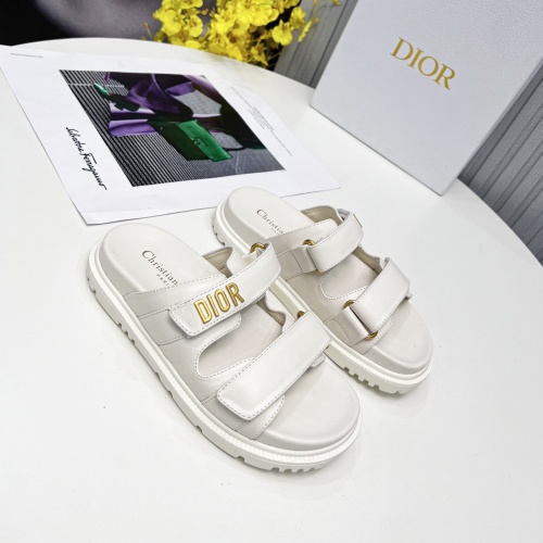 Replica Christian Dior Slippers For Women #1213322 $92.00 USD for Wholesale