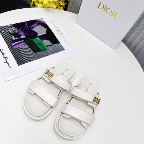 Replica Christian Dior Slippers For Women #1213322 $92.00 USD for Wholesale