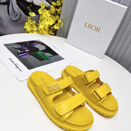 Replica Christian Dior Slippers For Women #1213323 $92.00 USD for Wholesale