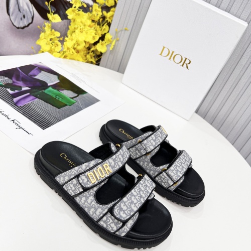 Replica Christian Dior Slippers For Women #1213327 $92.00 USD for Wholesale