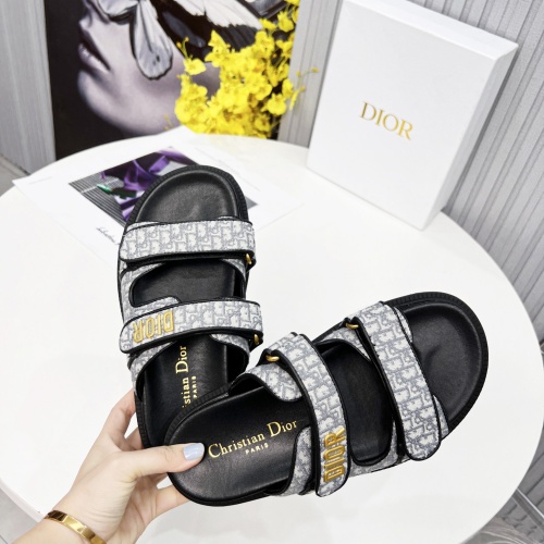 Replica Christian Dior Slippers For Women #1213327 $92.00 USD for Wholesale