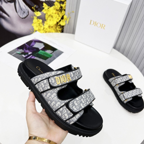 Replica Christian Dior Slippers For Women #1213327 $92.00 USD for Wholesale