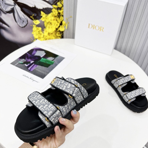 Replica Christian Dior Slippers For Women #1213327 $92.00 USD for Wholesale