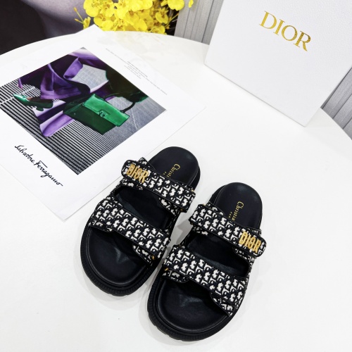 Replica Christian Dior Slippers For Women #1213328 $92.00 USD for Wholesale