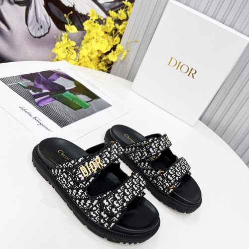 Replica Christian Dior Slippers For Women #1213328 $92.00 USD for Wholesale