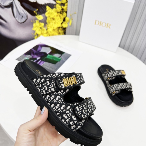 Replica Christian Dior Slippers For Women #1213328 $92.00 USD for Wholesale