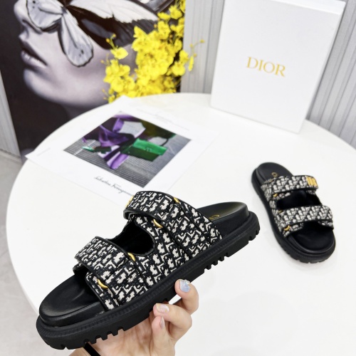 Replica Christian Dior Slippers For Women #1213328 $92.00 USD for Wholesale