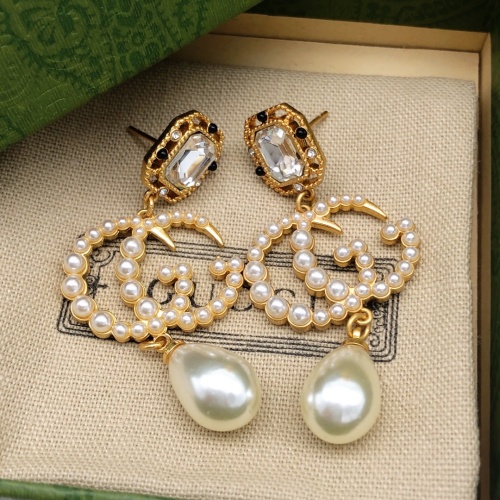 Replica Gucci Earrings For Women #1213490 $29.00 USD for Wholesale