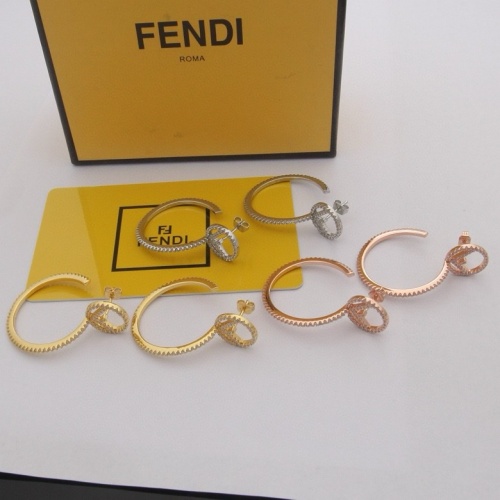 Replica Fendi Earrings For Women #1213501 $32.00 USD for Wholesale