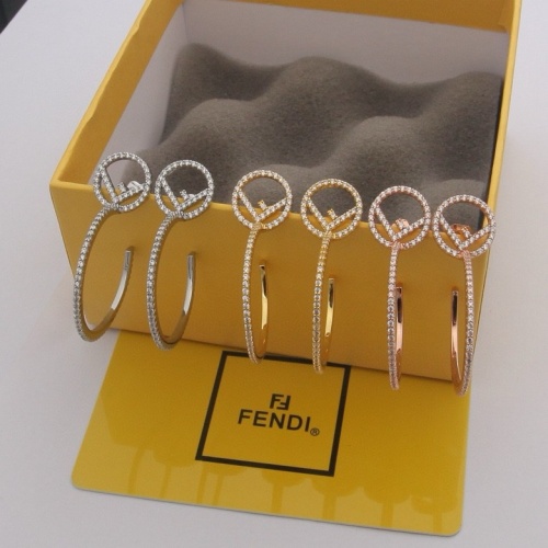 Replica Fendi Earrings For Women #1213501 $32.00 USD for Wholesale