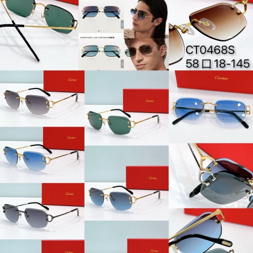 Replica Cartier AAA Quality Sunglassess #1213691 $48.00 USD for Wholesale