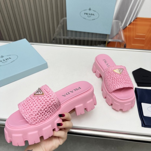 Replica Prada Slippers For Women #1213735 $96.00 USD for Wholesale