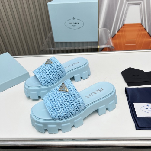 Prada Slippers For Women #1213736 $96.00 USD, Wholesale Replica Prada Slippers