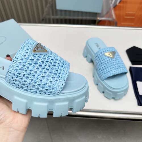 Replica Prada Slippers For Women #1213736 $96.00 USD for Wholesale