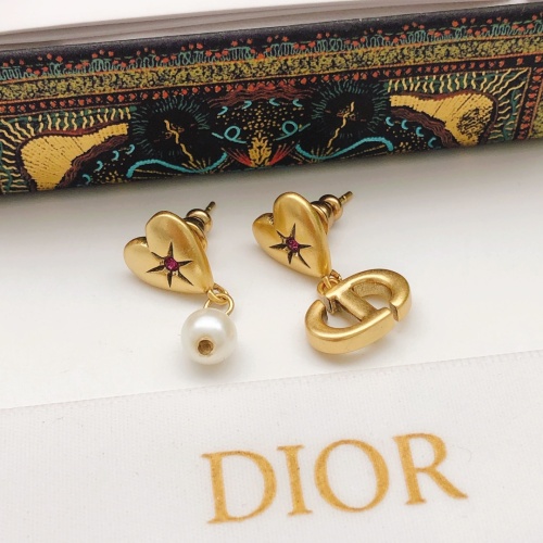 Replica Christian Dior Earrings For Women #1213768 $25.00 USD for Wholesale