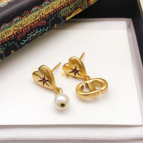 Replica Christian Dior Earrings For Women #1213768 $25.00 USD for Wholesale