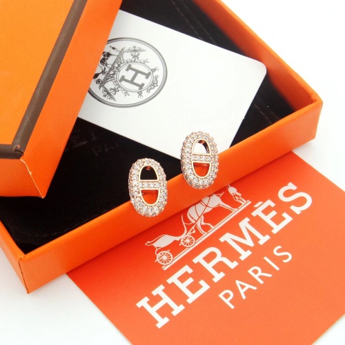 Hermes Earrings For Women #1213889 $25.00 USD, Wholesale Replica Hermes Earrings