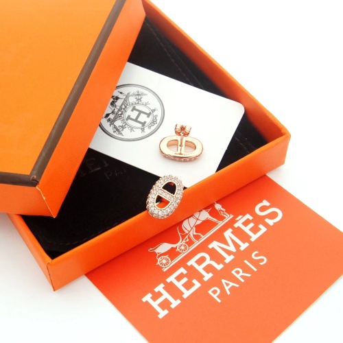 Replica Hermes Earrings For Women #1213889 $25.00 USD for Wholesale