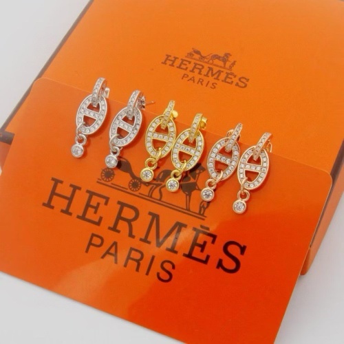 Replica Hermes Earrings For Women #1213891 $25.00 USD for Wholesale