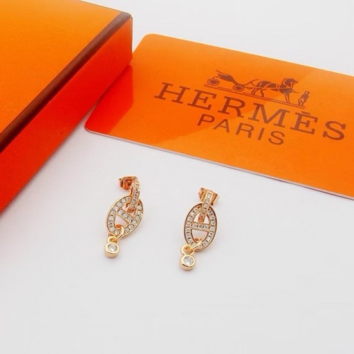 Hermes Earrings For Women #1213892 $25.00 USD, Wholesale Replica Hermes Earrings