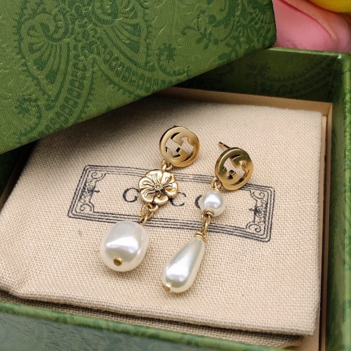 Replica Gucci Earrings For Women #1213921 $29.00 USD for Wholesale