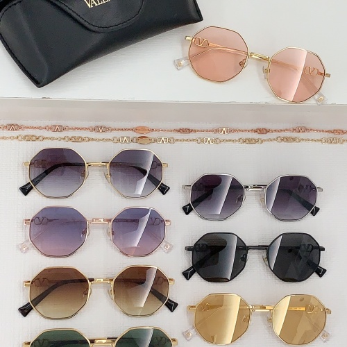 Replica Valentino AAA Quality Sunglasses #1214159 $60.00 USD for Wholesale