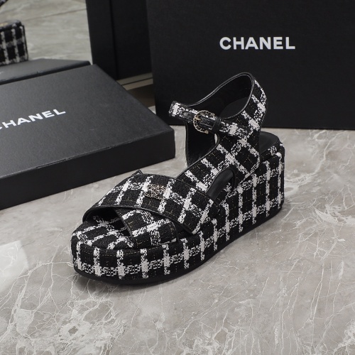 Replica Chanel Sandal For Women #1214195 $92.00 USD for Wholesale